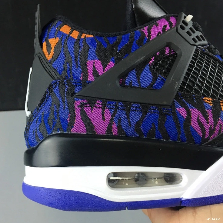 Retro 4 BQ9043-005 Violet - Black Rush (GS) Jordan 0509